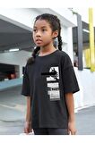 Çocuk Oversize Unisex The Past Pamuklu Bisiklet Yaka Tişört