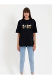 Unisex COFFE Baskılı Oversize Tshırt