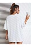Unisex TEA Baskılı Oversize Tshırt