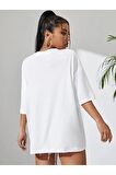 Unisex SOYUT KADIN Baskılı Oversize Tshırt