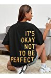 Unisex PERFECT Baskılı Oversize Tshırt