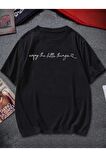 Unisex ENJOY Baskılı Oversize Tshırt