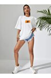 Unisex STOP DONE Baskılı Oversize Tshırt