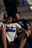 Unisex La Dodgers Baskılı Oversize Tshirt