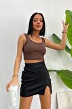 Kadın Askılı Crop Top Bluz
