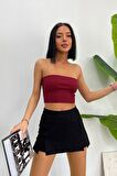 Kaşkorse Fitilli Crop Straplez
