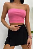 Kaşkorse Fitilli Crop Straplez
