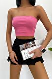 Kaşkorse Fitilli Crop Straplez