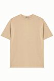 Unisex %100 Pamuk Basic Avrupa Kalıp/Oversize Fit Kesim Bisiklet Yaka Kısa Kollu T-Shirt