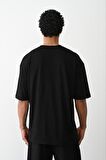 Unisex %100 Pamuk Basic Avrupa Kalıp/Oversize Fit Kesim Bisiklet Yaka Kısa Kollu T-Shirt
