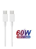 iPhone 15 / 15 Plus / 15 Pro / 15 Pro Max Uyumlu 60W Şarj Kablosu
