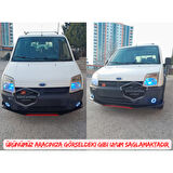 Ford Transit Connect 2002-2013 Uyumlu Üniversal Mercekli Angel Sis Farı Metal Su Geçirmez 76 mm Beyaz Halkalı Gündüz Farı Angel Eyes 2 Adet