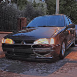 Renault 19 Europa 1994-2001 Uyumlu Üniversal V2 Laguna Lip Esnek Ön Lip 2 Parça Tampon Altı Dil Karlık Ön Ek