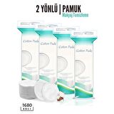 24 PAKET 1680 ADET Makyaj Temizleme Pamuğu Disk Pamuk