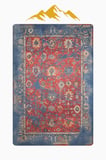 Vintage Desenli Dijital Baskı Kaymaz Taban Halı H0089