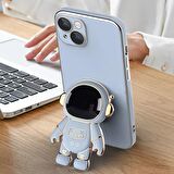 Gpack Xiaomi Redmi 12C Kılıf Kamera Korumalı Astronot Desenli Standlı Silikon