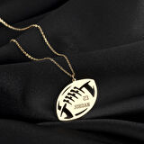 925 Ayar Gümüş Amerikan Futbol Topu Kolye Özel Tasarım