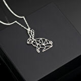 925 Ayar Gümüş Tavşan Kolye Özel Tasarım