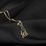 925 Ayar Gümüş Zürafa Kolye Özel Tasarım