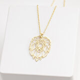 925 Ayar Gümüş Aslan Figürlü Kolye Özel Tasarım