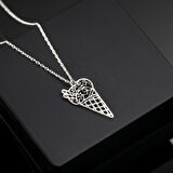 925 Ayar Gümüş Dondurma Figürlü Kolye Özel Tasarım