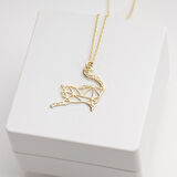 925 Ayar Gümüş Kedi Kolye Özel Tasarım