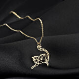 925 Ayar Gümüş Kedi Kolye Özel Tasarım