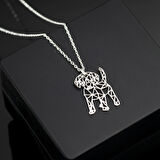 925 Ayar Gümüş İngiliz Cocker Spaniel   Köpek Kolye Özel Tasarım