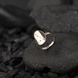 925 Ayar Gümüş Takım Yıldızı Motifli Zarif Yüzük Kişiye Özel Tasarım