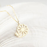 925 Ayar Gümüş Papatya Kolye Özel Tasarım