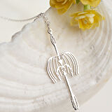 925 Ayar Gümüş Ruh Tohumu Sanat Baskısı Kolye Özel Tasarım