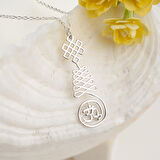 925 Ayar Gümüş  El Yazısı Kolye Özel Tasarım