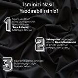 925 Ayar Gümüş Plaka Harf  Kolye Özel Tasarım