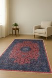 Klasik Desenli Dijital Baskı Kaymaz Taban Halı H0091