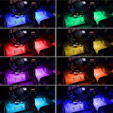 Müziğe Sese Duyarlı Ayak Altı Led Kumandalı Rgb