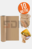 Kraft Kağıt 30cm x 10 Metre Rulo: Ambalaj, Çeyiz Paketleme, Hediye Kağıdı, Çiçek Sarma Kağıdı
