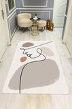 Modern Desenli Dijital Baskı Kaymaz Taban Halı H0153