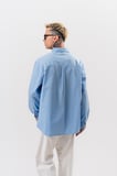 Erkek Poplin Oversize Gömlek Bebe Mavi
