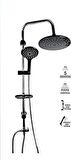 MAXİFLOW ROBOT LİZBON SİYAH DUŞ SETİ YUVARLAK DUŞ TAKIMI DUŞ