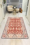 Vintage Desenli Dijital Baskı Kaymaz Taban Halı H0891