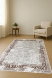 Eskitme Desenli Dijital Baskı Kaymaz Taban Halı H0970