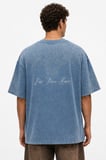 Erkek Far From Basic Yıkamalı Oversize T-Shirt Bebe Mavi