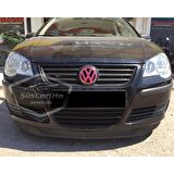 Vw Polo Mk4 - 4.5 2002-2008 Uyumlu Üniversal Astra H lip Esnek Ön Lip 2 Parça Tampon Altı Dil Karlık Ön Ek