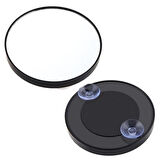BUFFER® 10x Büyüteçli Vantuzlu Pratik Kullanışlı Makyaj Lens Traş Aynası