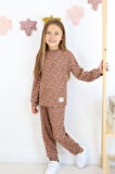 Kız Çocuk Orta Kalınlıkta Baskılı Pijama Takımı