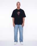 Erkek FFB Patch Oversize T-Shirt Siyah