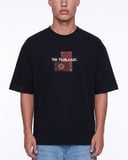 Erkek FFB Patch Oversize T-Shirt Siyah