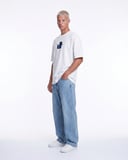 Erkek FFB Patch Oversize T-Shirt Ekru