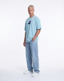 Erkek FFB Patch Oversize T-Shirt Bebe Mavi
