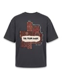 Erkek FFB Patch Oversize T-Shirt Füme